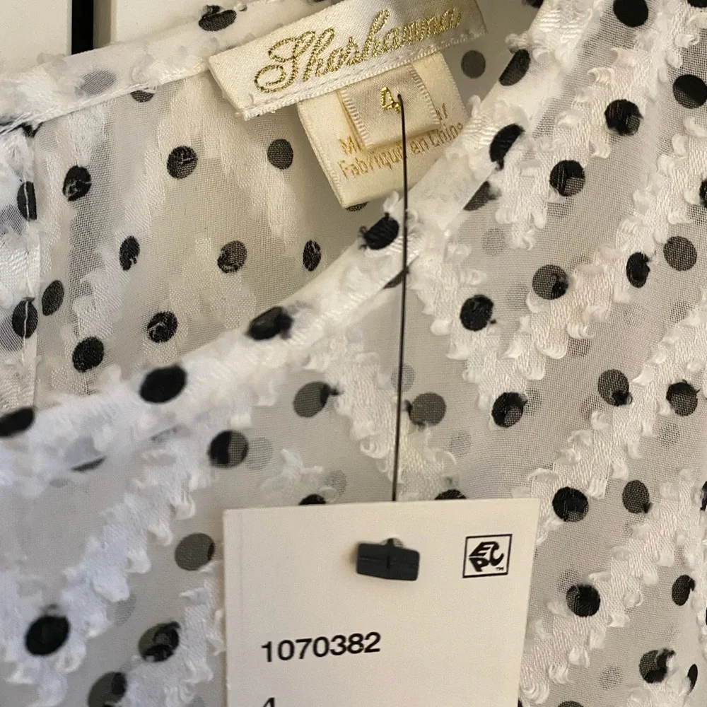 SHOSHANNA NWT Kayleigh Optic/Jet Dress - Picture 4 of 7